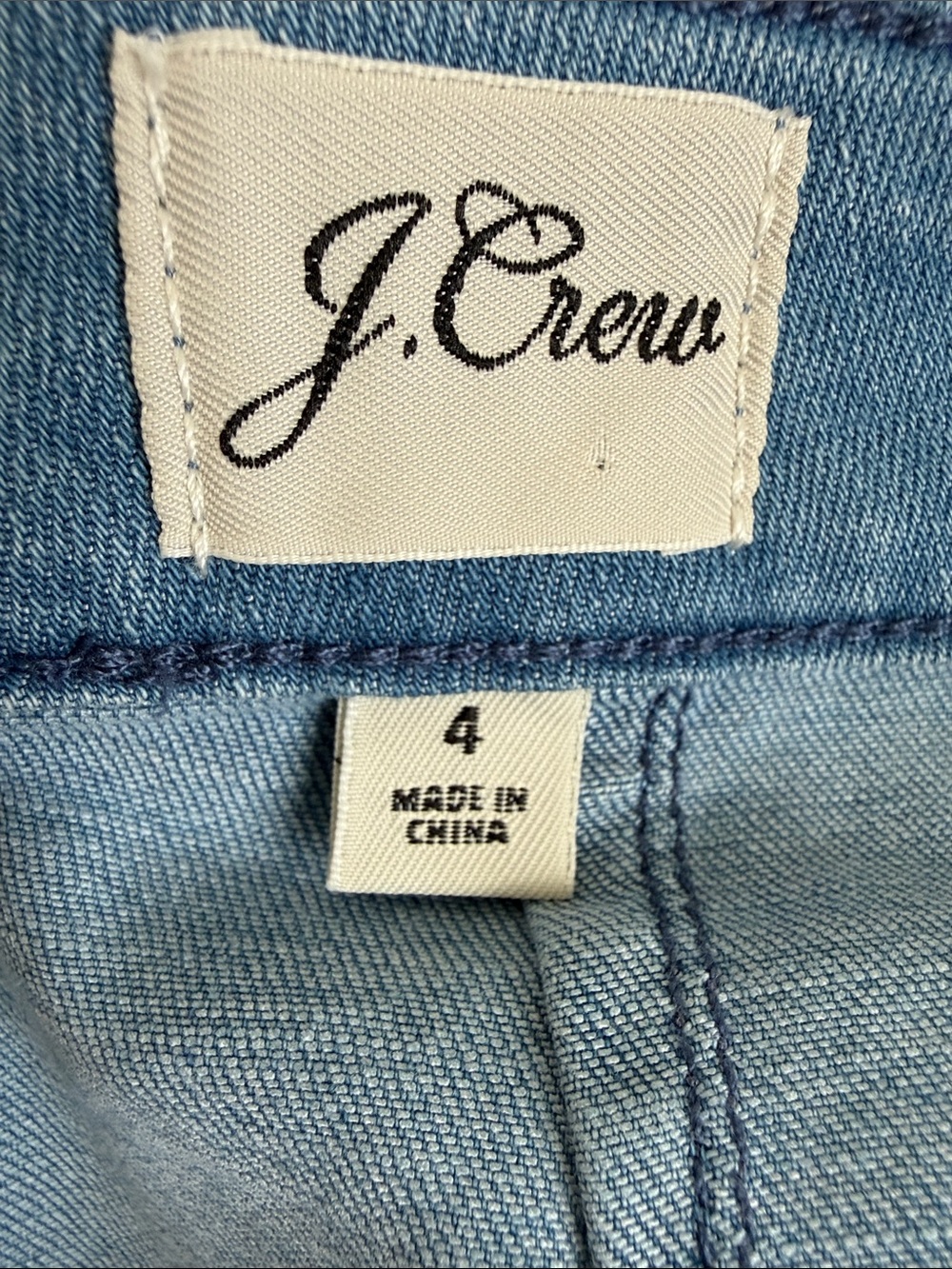 J. Crew Blue Denim Tiered A-Line Skirt - Picture 4 of 11